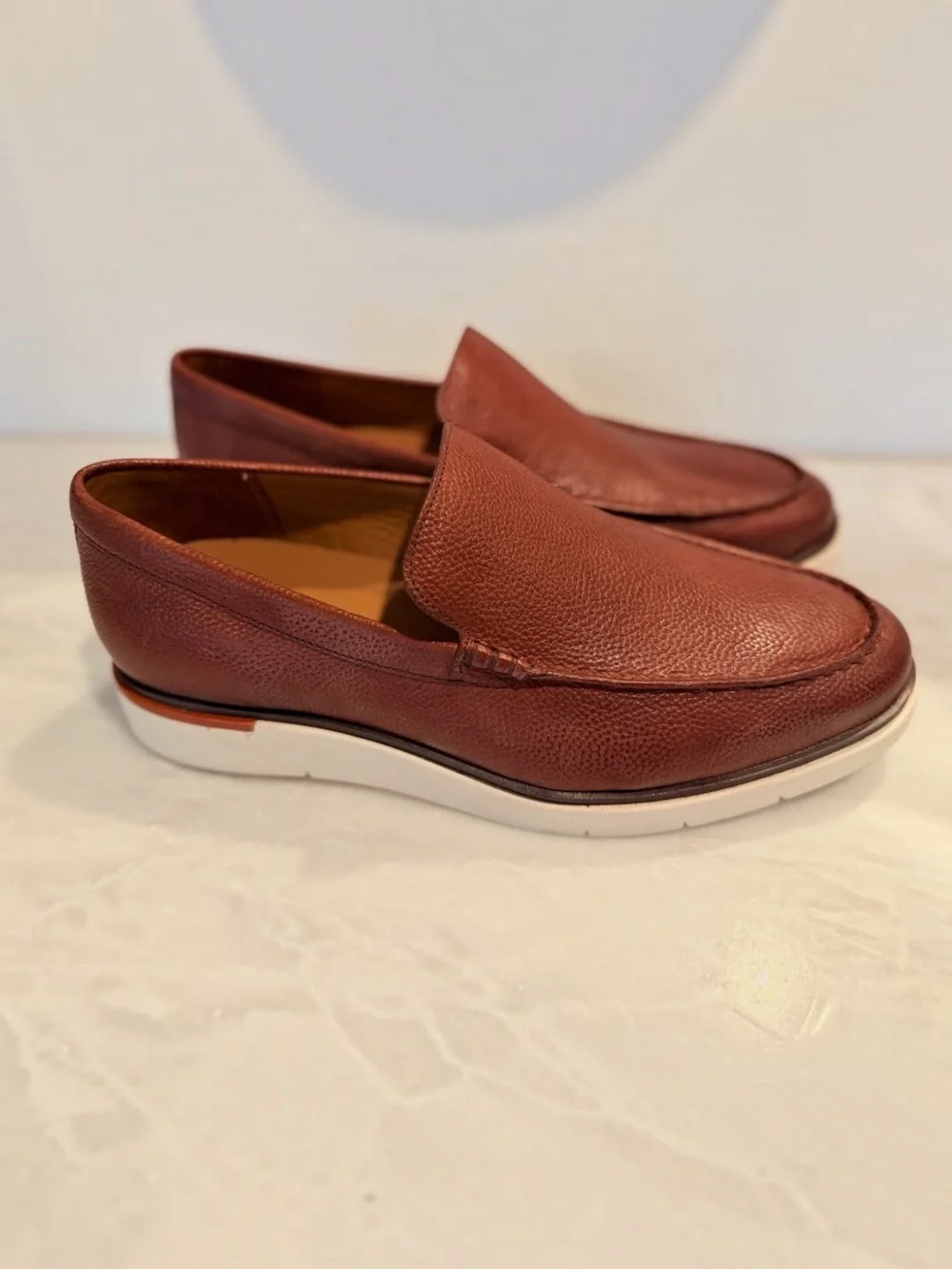 Allen Edmonds Carson Venetian Loafers Men’s 12 EEE Chili Leather Hybrid Slip-On